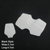100pcs Jewelry Packaging OPP Poly Bag with Header Paper Label Cards