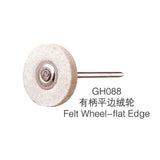 100pcs Jewelry Polishing Felt Wheel with 2.35MM Shank