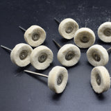 100pcs Jewelry Polishing Felt Wheel with 2.35MM Shank