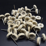 100pcs Jewelry Polishing Felt Wheel with 2.35MM Shank