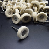 100pcs Jewelry Polishing Felt Wheel with 2.35MM Shank