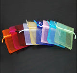100pcs Organza Gift Bags Jewelry Packaging Drawstring Pouches