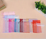 100pcs Organza Gift Bags Jewelry Packaging Drawstring Pouches