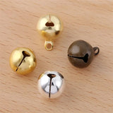 100pcs Jingle Bells Charms Pendants Christmas Tree Ornaments DIY Crafts