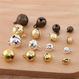 100pcs Jingle Bells Charms Pendants Christmas Tree Ornaments DIY Crafts