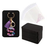 100pcs Keychain Display Cards with Self-Sealing Bags - Jewelry Packaging