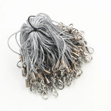 100pcs Lanyard Strap Cords Lobster Clasp Rope Keychains Mobile Set Charms