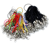 100pcs Lanyard Lobster Clasp Rope Keychains Charms Keyring Bag Accessories