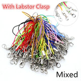 100pcs Lanyard Lobster Clasp Rope Keychains Charms Keyring Bag Accessories