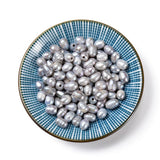 100pcs Gray Freshwater Pearl Beads 7~10x7~8mm, Hole: 1.8mm