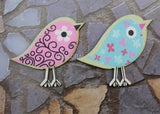 100pcs Large Bird Wooden Cabochons Pendants Wood Button for DIY Jewelry