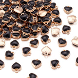 100pcs Heart Charms Pendant DIY Love Jewelry Making