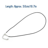 100pcs Lobster Clasp Wax Rope Waxed Thread Leather Cord Necklace