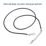100pcs Lobster Clasp Wax Rope Waxed Thread Leather Cord Necklace