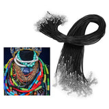 100pcs Lobster Clasp Wax Rope Waxed Thread Leather Cord Necklace