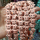 100pcs Cow Head Ceramic Beads 16X19mm DIY Jewelry Making