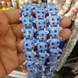 100pcs Cow Head Ceramic Beads 16X19mm DIY Jewelry Making