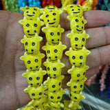100pcs Cow Head Ceramic Beads 16X19mm DIY Jewelry Making