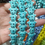 100pcs Cow Head Ceramic Beads 16X19mm DIY Jewelry Making