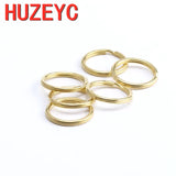 100pcs 304 Stainless Steel Key Ring Polished Steel Keyring DIY Jewelry