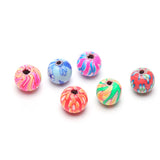 100pcs/Lot Mix Colors Polymer Clay Flower Beads for DIY Bracelet