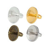 100pcs Copper Glass Cover With Needle Cap for DIY Jewelry Findings