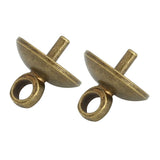100pcs Copper Glass Cover With Needle Cap for DIY Jewelry Findings