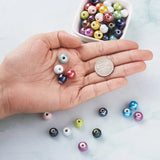 100pcs/Lot Mixed Size Pearlized Porcelain Ceramic Beads for DIY Jewelry Making