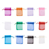 100pcs Organza Bags Sequins Ribbons - Valentine Christmas Party Gift