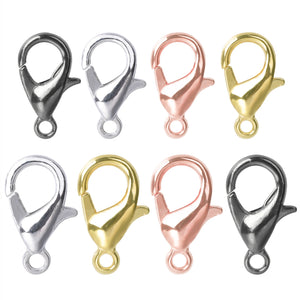 100pcs/Lot Plated Lobster Clasp Alloy Jewelry Findings Hooks