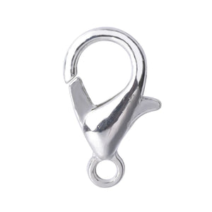 100pcs/Lot Plated Lobster Clasp Alloy Jewelry Findings Hooks