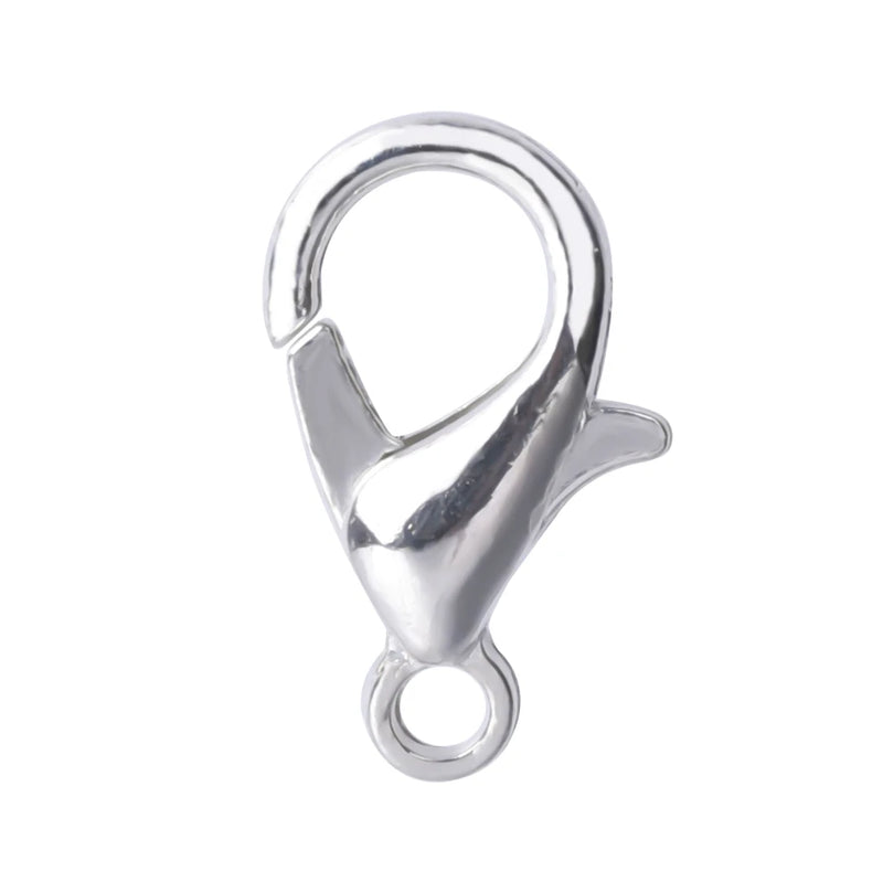 100pcs/Lot Plated Lobster Clasp Alloy Jewelry Findings Hooks