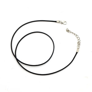 100pcs Bulk 1-2MM Wax Leather Snake Necklaces Cord String Rope Wire Chain