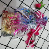 100pcs Coral Organza Gift Bags Drawstring 7x9 to 13x18 cm Christmas Wedding