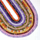 100pcs/Lot CZ Gems Beads Multicolor Loose Faceted Stone DIY Jewelry Making