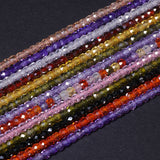 100pcs/Lot CZ Gems Beads Multicolor Loose Faceted Stone DIY Jewelry Making