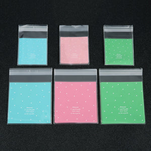 100pcs Matte Plastic Packaging Bag Jewelry Bags 7x7cm 10x10cm OPP Bags