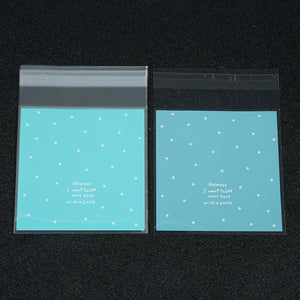 100pcs Matte Plastic Packaging Bag Jewelry Bags 7x7cm 10x10cm OPP Bags