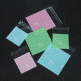 100pcs Matte Plastic Packaging Bag Jewelry Bags 7x7cm 10x10cm OPP Bags