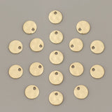 100pcs Hammered Disc Charms Pendants Beads for Jewelry Making 8mm