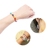 100pcs Love Heart Acrylic Round Beads for Jewelry Making DIY Bracelet Necklace