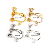 100pcs No Hole Ear Clips DIY Earrings Parts