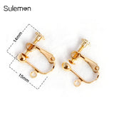 100pcs No Hole Ear Clips DIY Earrings Parts