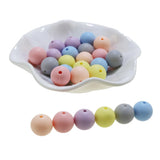 100pcs Silicone Beads 12mm Teething Necklace Baby Teether Toy BPA Charms Nursing