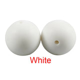 100pcs Silicone Beads 12mm Teething Necklace Baby Teether Toy BPA Charms Nursing
