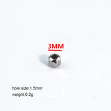 100pcs Stainless Steel Beads 3mm Spacer Loose Beads for DIY Jewelry