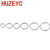 100pcs Stainless Steel Blank Keyring Split Ring Keyfob Key Holder Rings