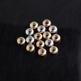 100pcs Stainless Steel 8mm Spacer Beads with Rubber Core Stopper