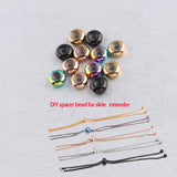 100pcs Stainless Steel 8mm Spacer Beads with Rubber Core Stopper