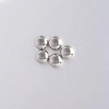 100pcs Stainless Steel 8mm Spacer Beads with Rubber Core Stopper